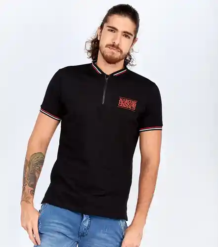 Girbaud Camiseta Polo Negro Talla M 113028