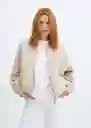 Chaqueta Colchi Verde Talla L Mujer Mango