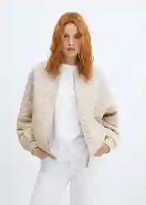 Chaqueta Colchi Verde Talla L Mujer Mango