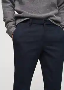 Pantalón Brest Navy Talla 40 Hombre Mango