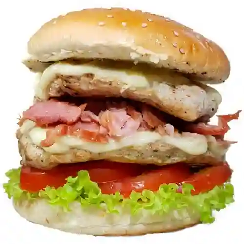 Hamburguesa de Pollo con Costilla Doble