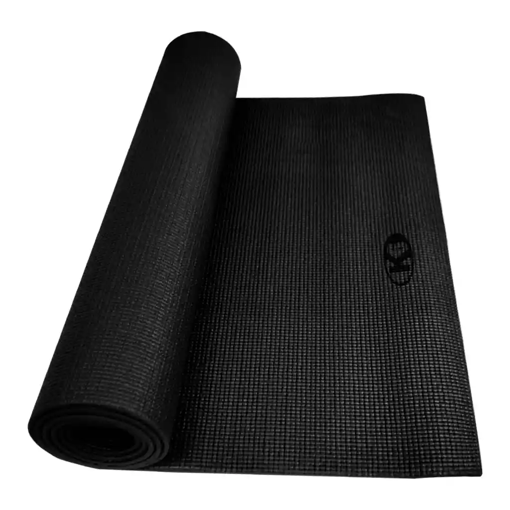 K6 Tapete Mat Yoga Gimnasio 3 mm Pilates Negro