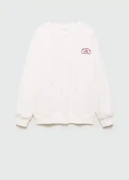 Sudadera Porto Offwhite Talla 19 Teen Niñas Mango