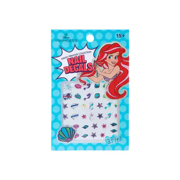 Calcomanía de Uñas Serie Disney Princess Ariel Miniso