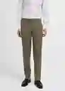 Pantalón Turín Verde Pastel Talla 42 Hombre Mango