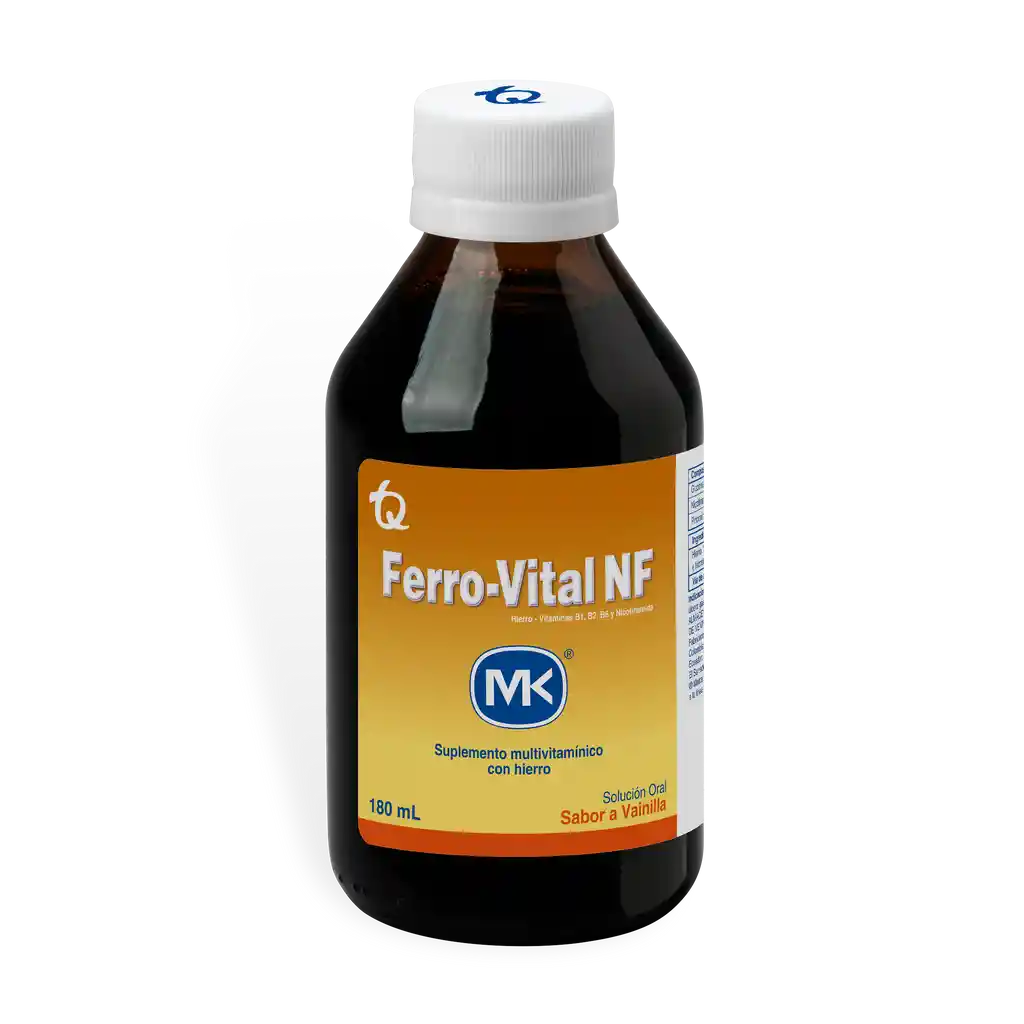 Ferrovital MK con Hierro y Vitaminas B3 y B6 Vainilla