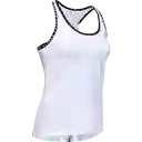 Under Armour Polera Knockout Tank Blanco Para Mujer Talla SM