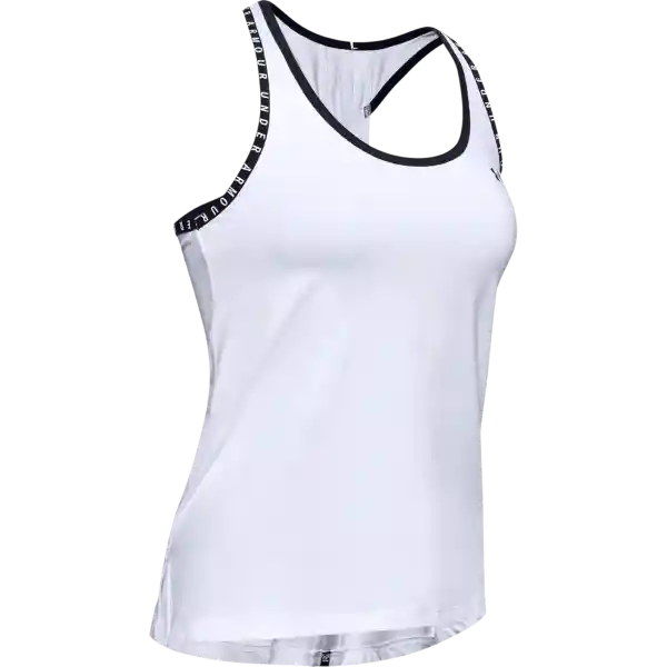 Under Armour Polera Knockout Tank Blanco Para Mujer Talla SM