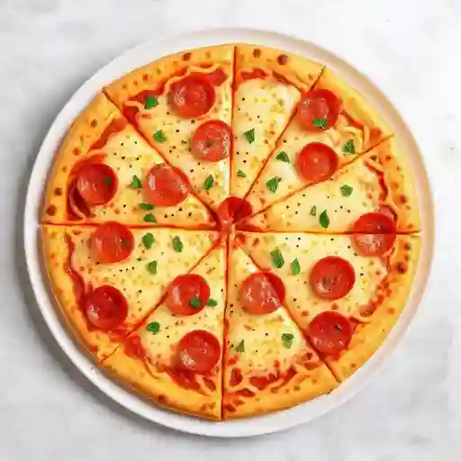 Pizza Mediana 4 Queso con Peperoni