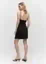 Vestido Lari Negro Talla XS Mujer Mango