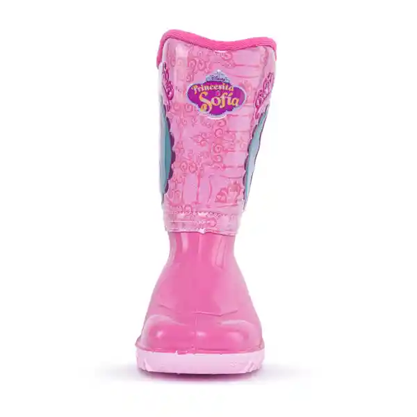 Disney Botas de Lluvia Sofia Hannia Para Niña Fucsia Talla 29