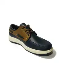 Custer Mocasines Clásico Para Hombre Color Azul / Miel Talla 43