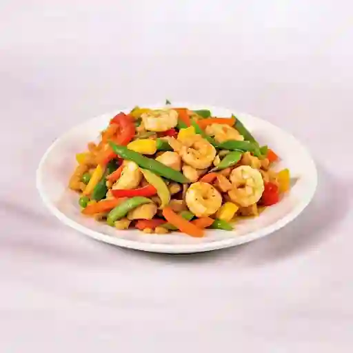 Chop Suey Pollo Y Camaron