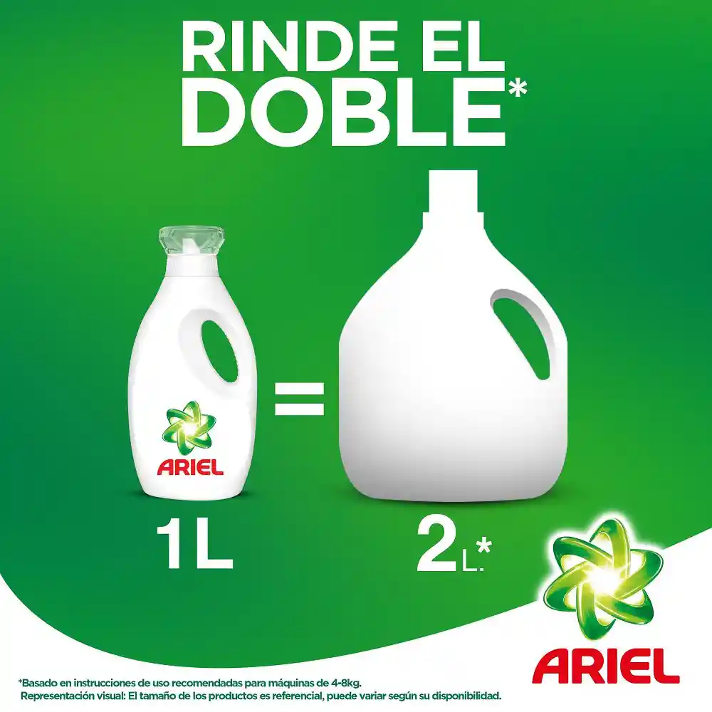 Ariel Detergente Liquido Concentrado con un Toque de Downy