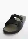 Chanclas Biorubne Negro Talla 39 Hombre Mango