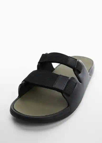 Chanclas Biorubne Negro Talla 39 Hombre Mango