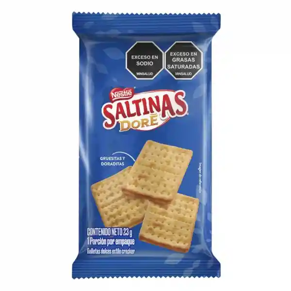 Galletas dulces SALTINAS DORÉ tipo cracker x 23g