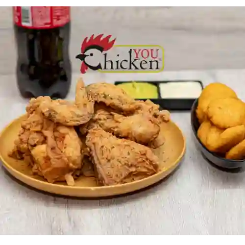 8 Presas Pollo Broaster