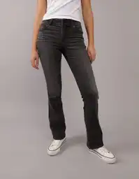 Jean Mujer Negro Talla 12 REGULAR 5287081 American Eagle