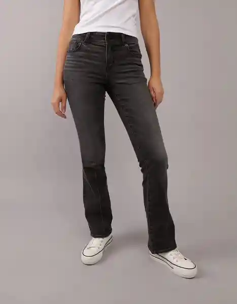 Jean Mujer Negro Talla 12 REGULAR 5287081 American Eagle