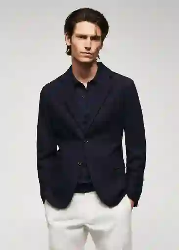 Blazer Americana Verner Navy Talla 50 Hombre Mango