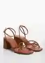 Sandalias Luan1 Cuero Talla 41 Mujer Mango