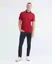 Camiseta Polo Contrast Neck - Togs Rojo Marsala T. S Chevignon