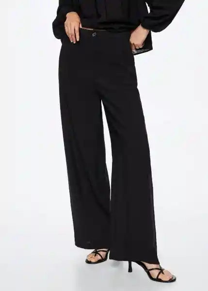 Pantalón Marijan-W Negro Talla S Mujer Mango