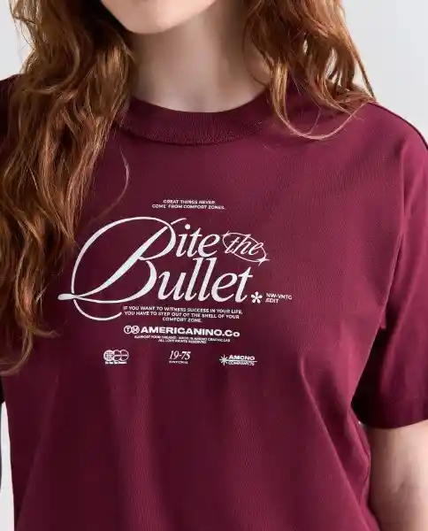 Camiseta Mujer Rojo Talla L 609G004_ROJ191725 Americanino