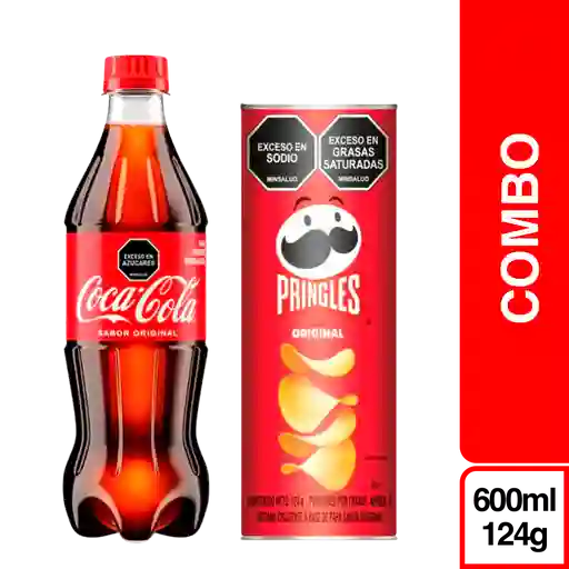 Combo Coca Cola Original 600 mL + Pringles Original