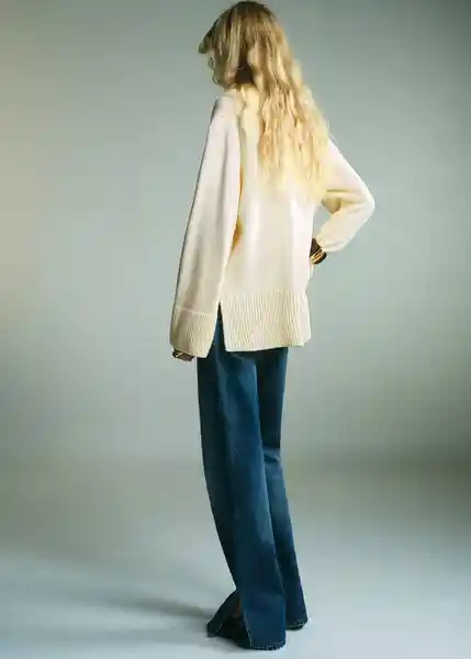 Saco Jersey Roger Crudo Talla M Mujer Mango