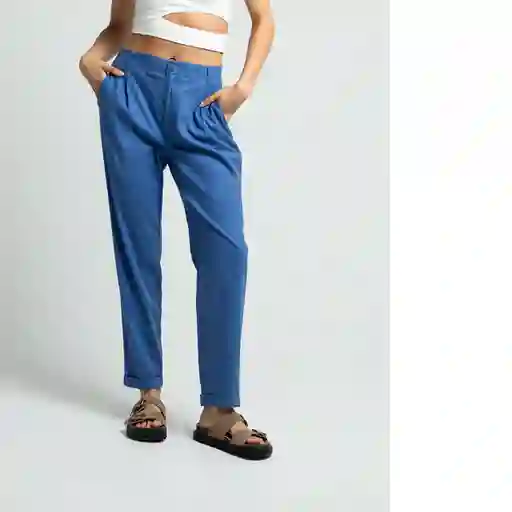 Pantalón Nerea Azul Federal Oscuro Talla 12 032F308 Naf Naf