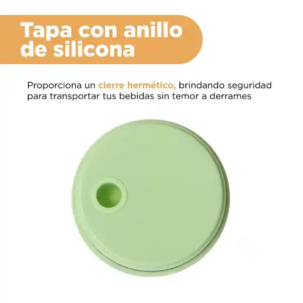 Vaso de Acero Serie Chicas Súper Poderosas Verde 900 mL Miniso