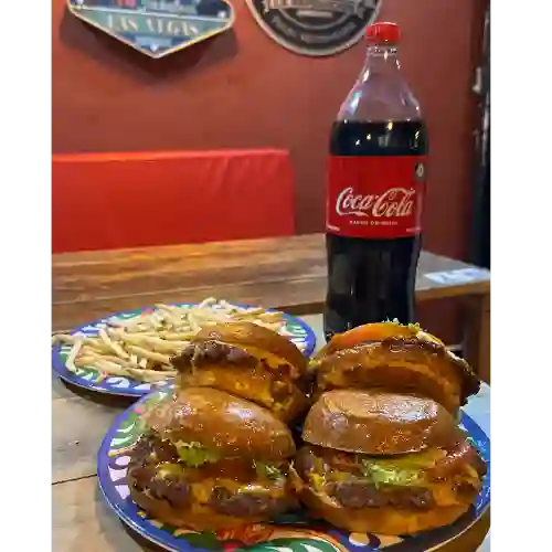 Combo Pa4: Burger + Acompañante + Bebida