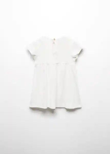 Vestido Esther Offwhite Talla 70 Niñas Mango