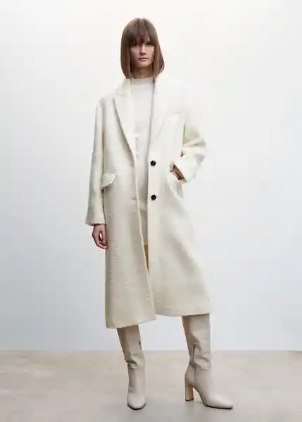 Abrigo Mua Crudo Talla 18 Mujer Mango