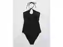 American Eagle Vestido Baño Jacquard Halter Real Small