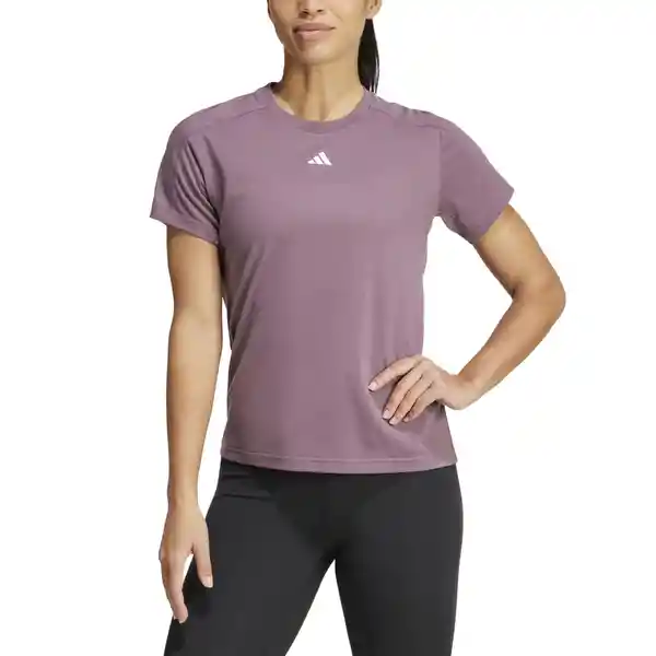 Adidas Camiseta Tr-es Crew Para Mujer Morado Talla XS