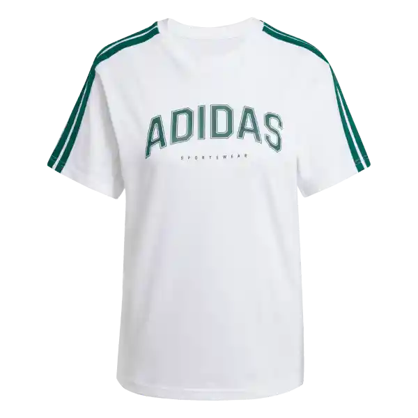 Adidas Camiseta L Softs Manga Corta Mujer Blanco Talla M