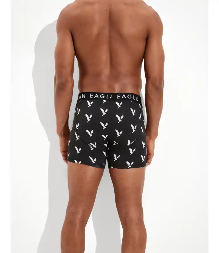 Bóxer Negro Talla Medium Hombre American Eagle