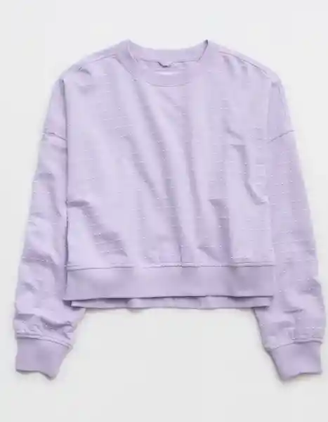 Buzo Morado Talla: MEDIUM Aerie 3578580 American Eagle