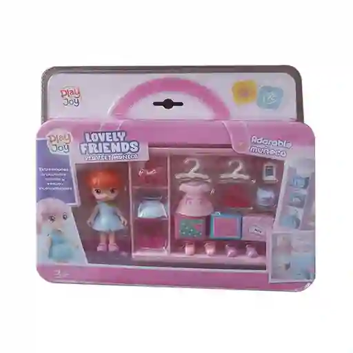 Play And Joy Set Play Muñeca Lovely Friends Fashion Closet