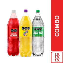 Combo Quatro Toronja 1.5 L + Sprite 1.5 L + Kola Román 1.5 L