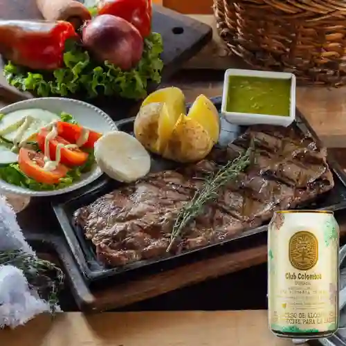 Combo Churrasco + Club Colombia Dorada 330 ml