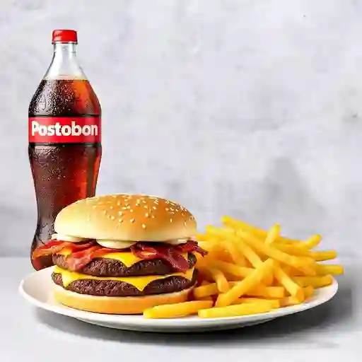 Combo hamburguesa tocineta para 2