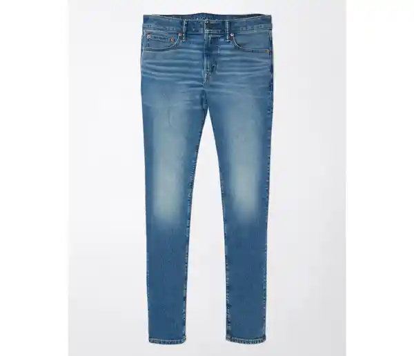 Jean Skinny Hombre Azul Talla 36 x 30 American Eagle