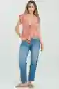 Blusa Samantha Color Rojo Carnauba Talla M Ragged