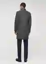 Abrigo Funnel Gris Talla XXL Hombre Mango