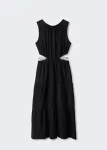 Vestido Nuti Negro Talla 18 Mujer Mango