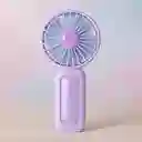 Ventilador de Mano Plegable Tornasol Morado Serie Miniso